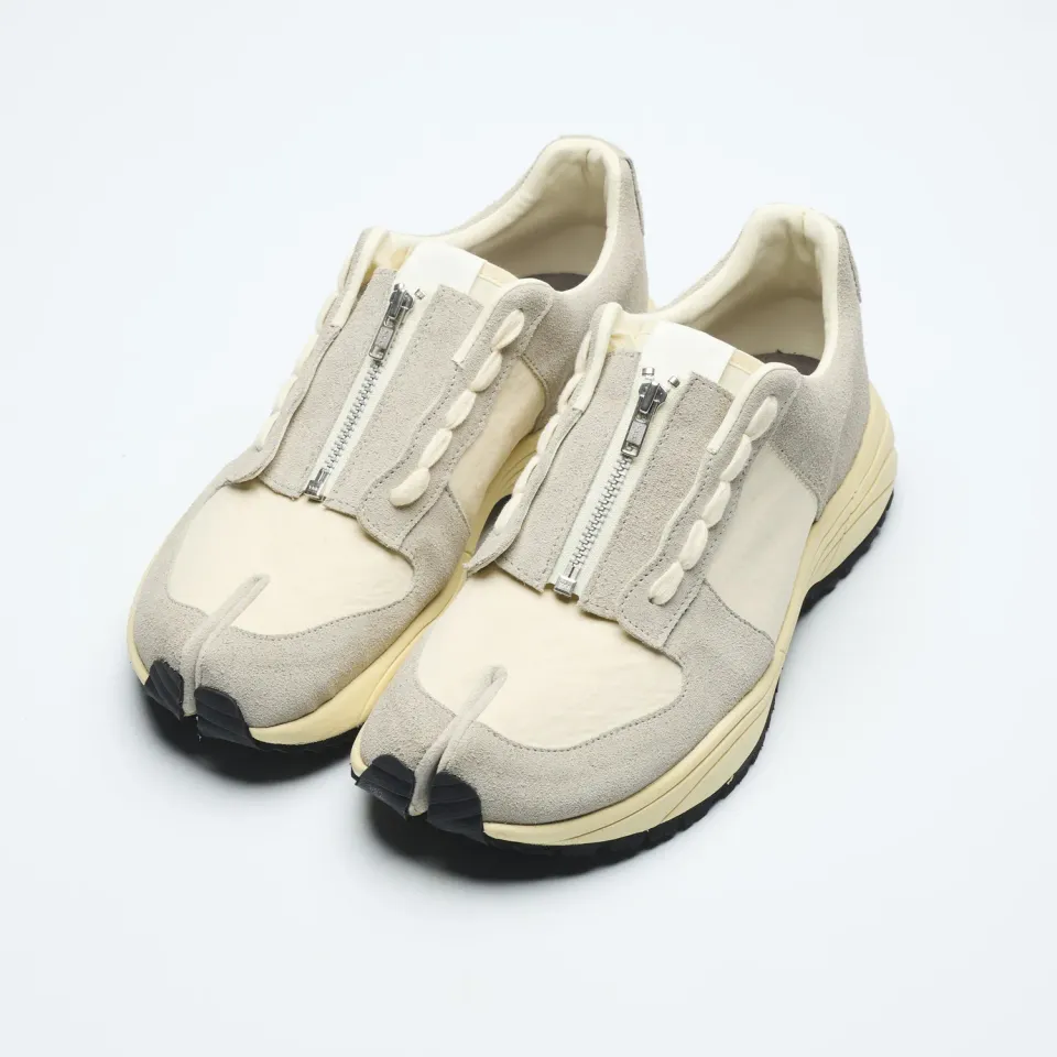 Tabito 41 Zip Tactical Trainer tabi sneakers bianco zip