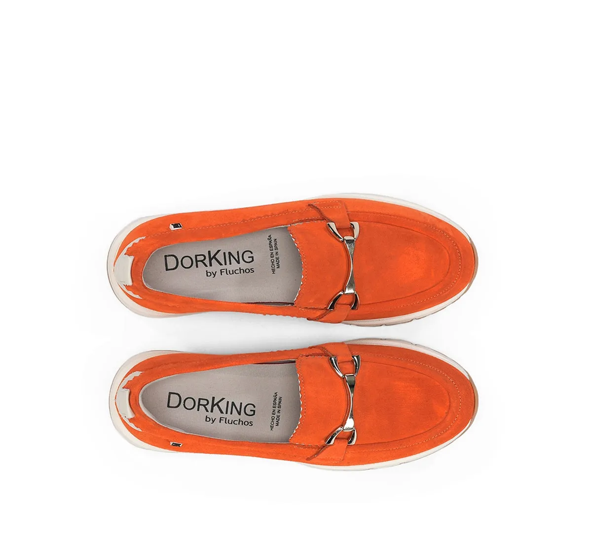 Fluchos Serena D9047 mocassini donna arancione sportivi