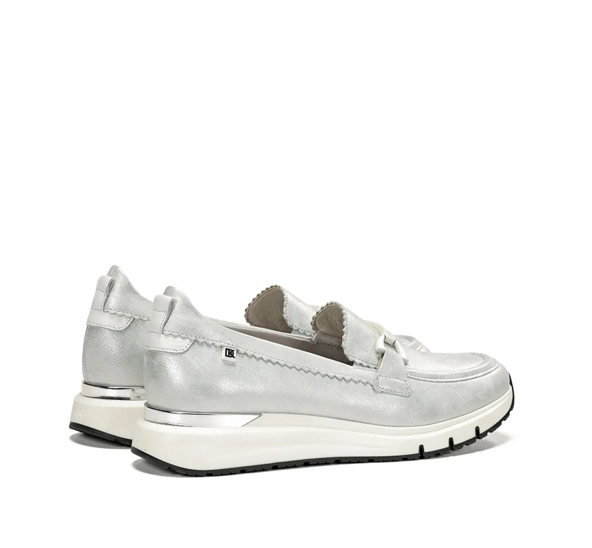 Dorking Serena D9047 mocassini donna argento sportivi