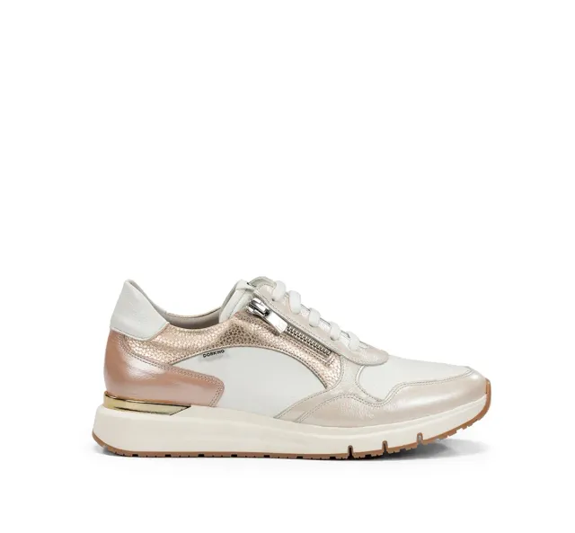 Dorking Serena D9308 sneakers donna taupe pelle