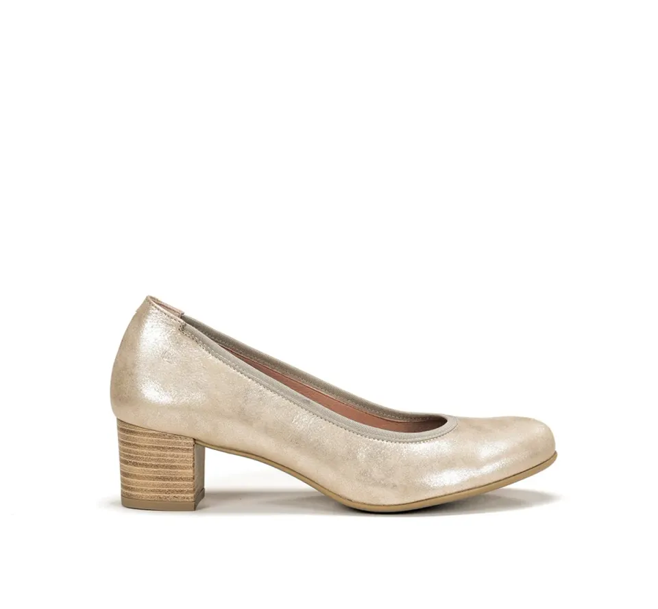 Fluchos Geminis D8469 Scarpa Donna Oro Tacco Medio