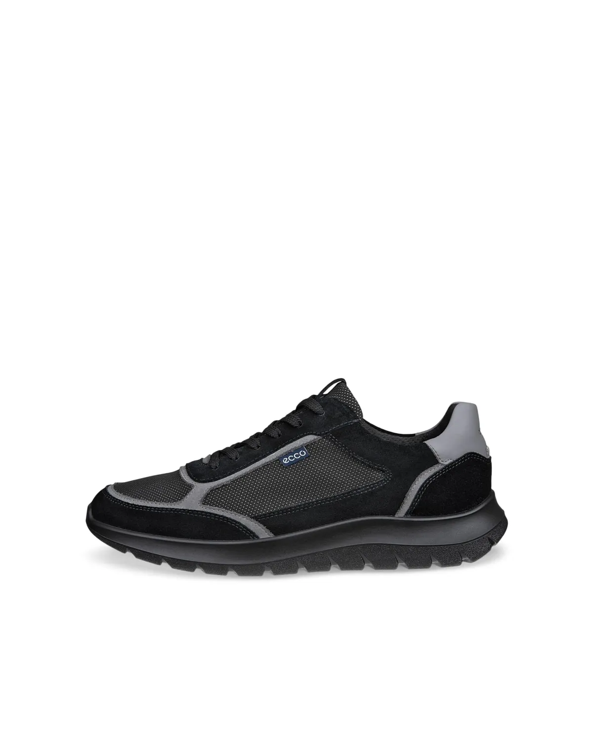 Ecco City Stride sneakers uomo pelle lacci neri
