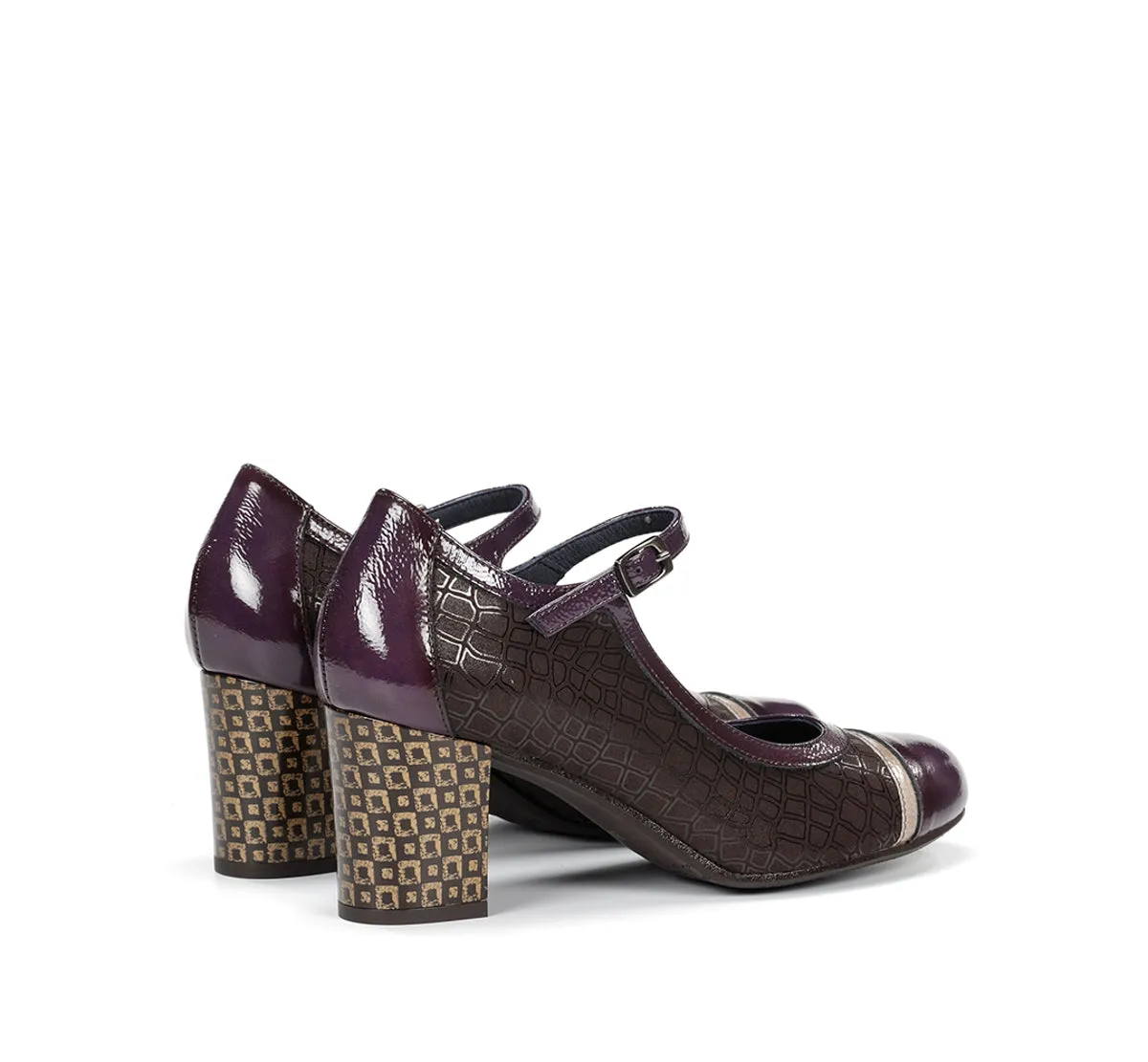 Dorking Rodin D8669 scarpe donna marrone fibbia