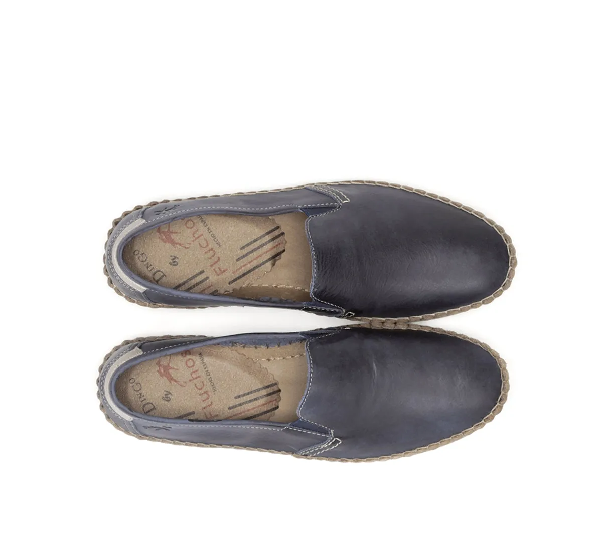 Fluchos Bahamas 8264 mocassini uomo blu senza lacci
