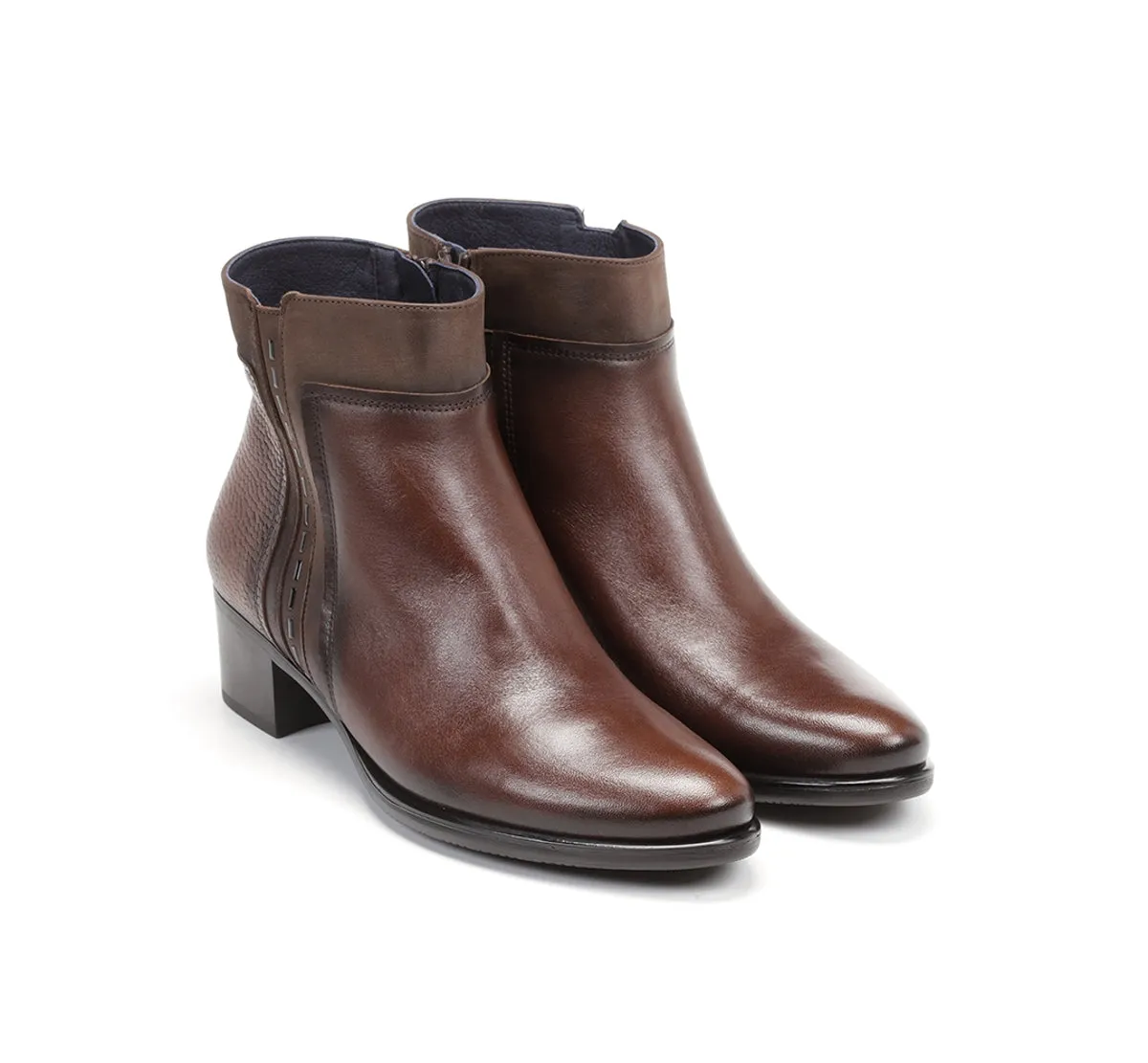 Fluchos Alegria D8271 tronchetto donna marrone zip