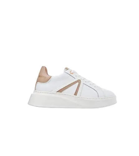 Alexander Smith Carnaby White Rose sneakers donna plateau