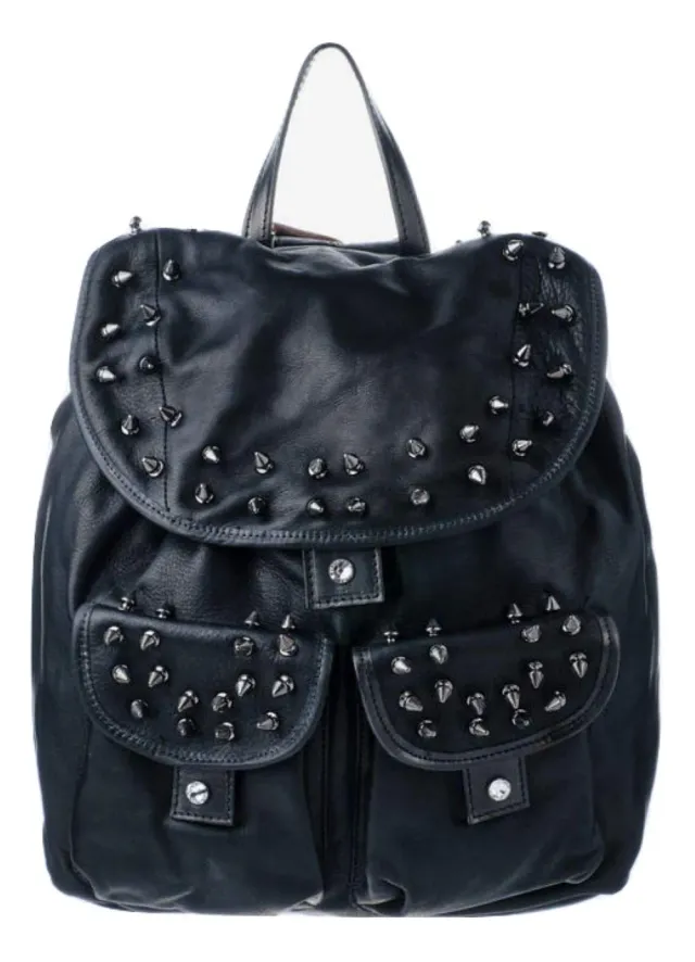 Alexander Smith zaino pelle borchie compatto made in Italy