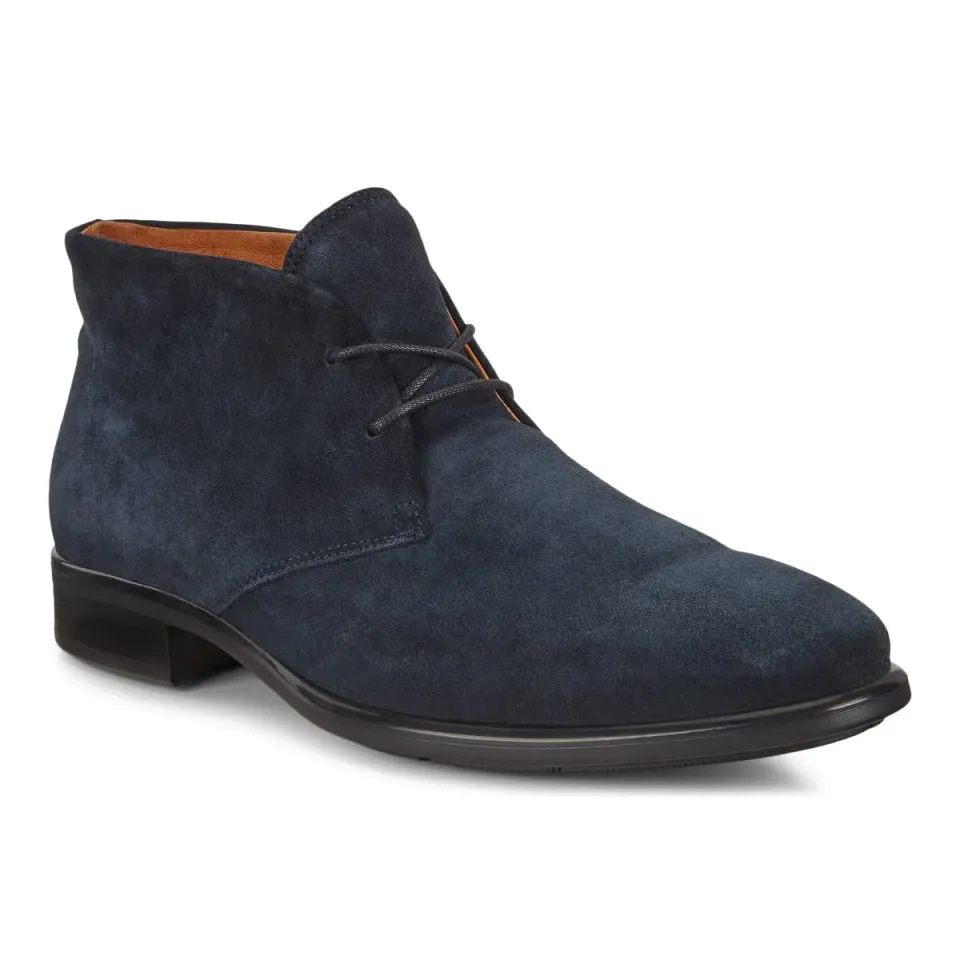 Ecco Citytray stivaletti uomo camoscio chukka