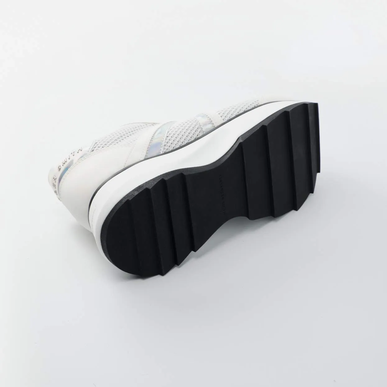 Alexander Smith Chelsea White sneakers donna rete glitter plateau
