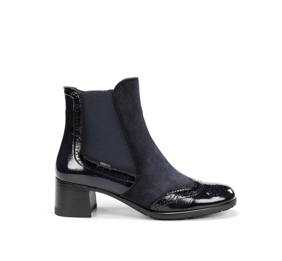 Fluchos Dorking Ikia D9368 stivaletto blu donna con fibbia