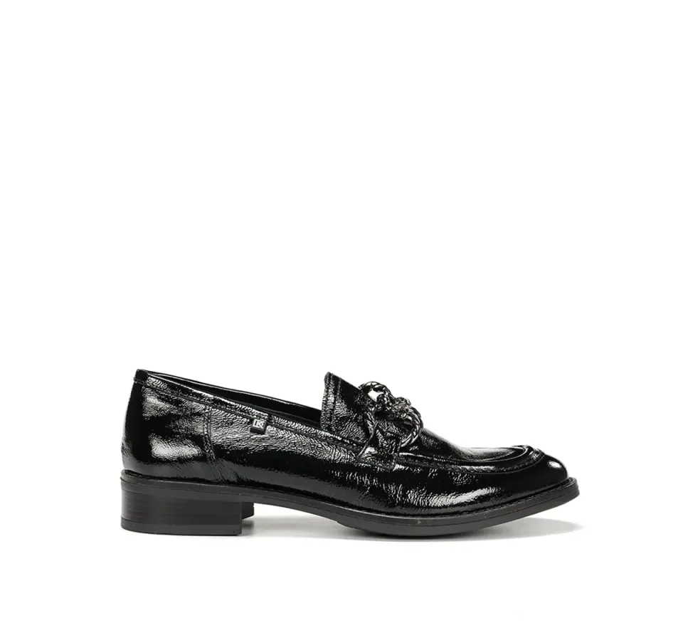Fluchos Harvard D9117 mocassini donna neri pelle