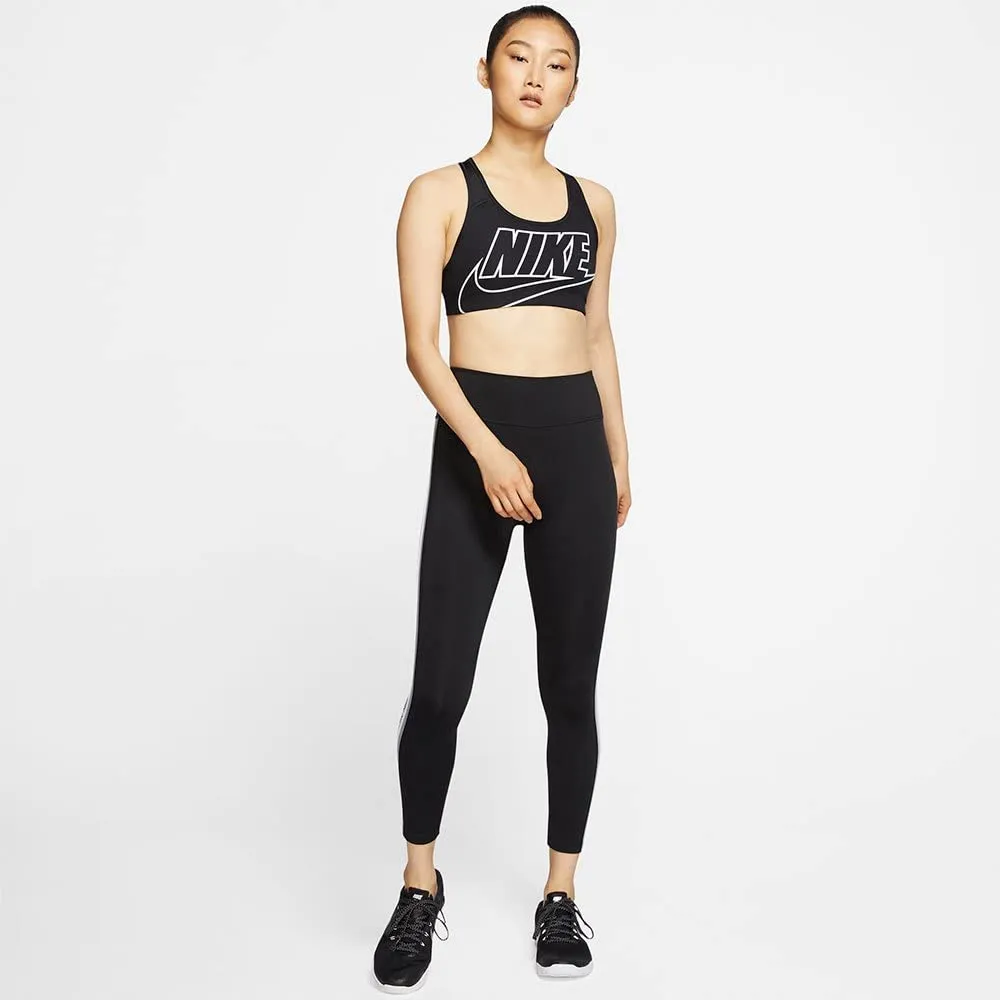 Nike T-Shirt reggiseno sportivo donna XS nero sostegno leggero