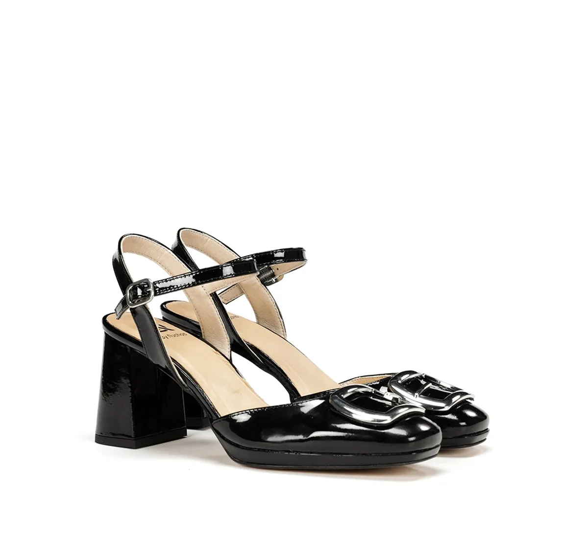 Fluchos Karla D9264 sandalo donna nero tacco