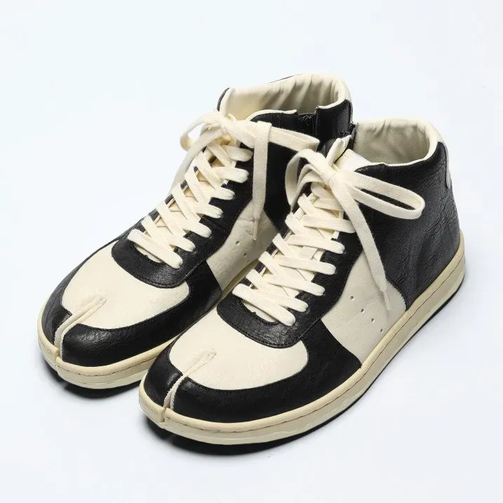 Tabito Leap Trainer-Zip tabito57 sneakers bianco-nero pelle