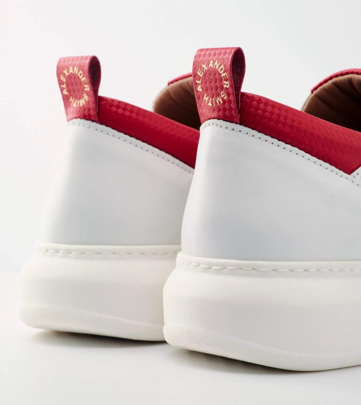Alexander Smith Wembley sneakers uomo white blue pelle