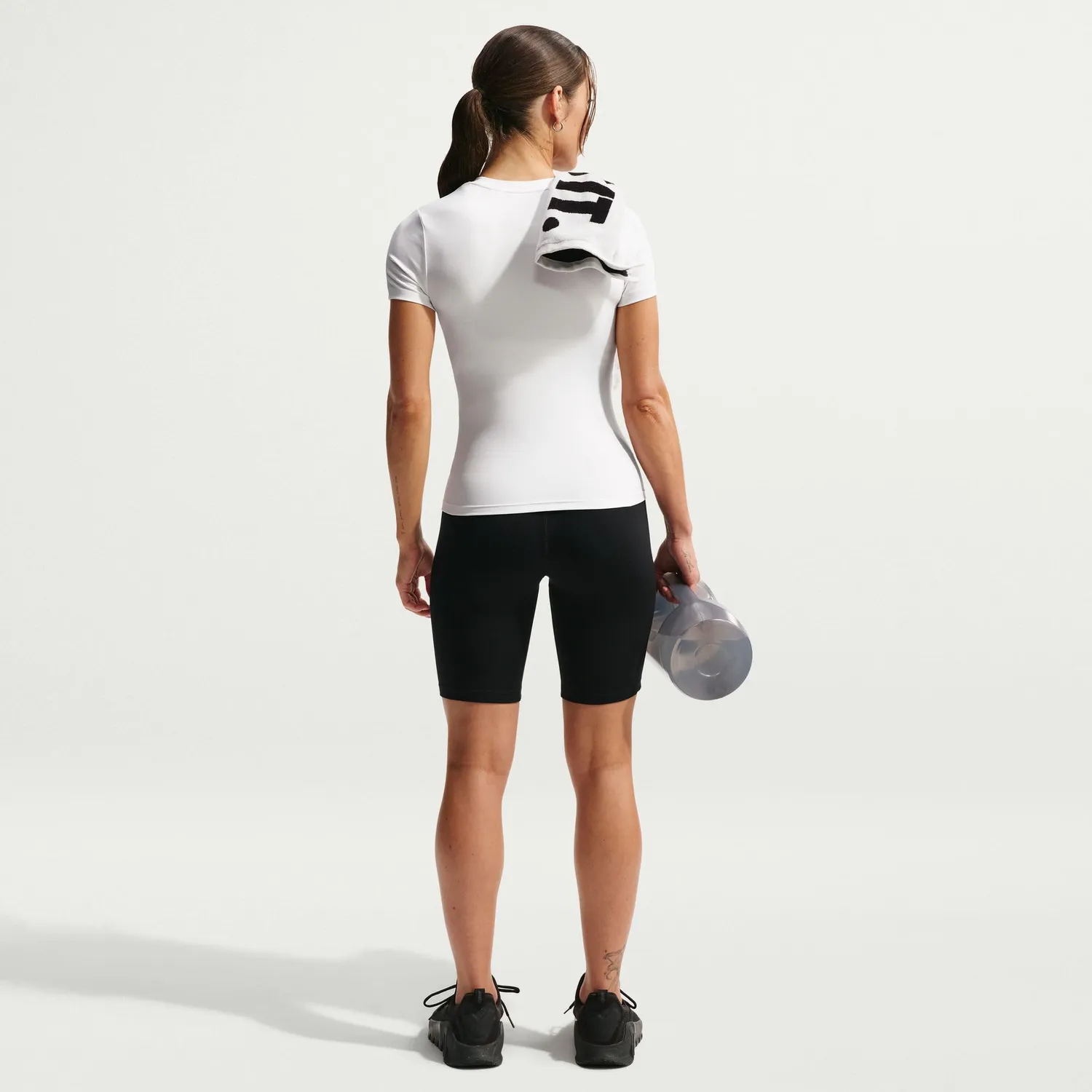 Nike One Fitted maglietta donna Blu Notte aderente