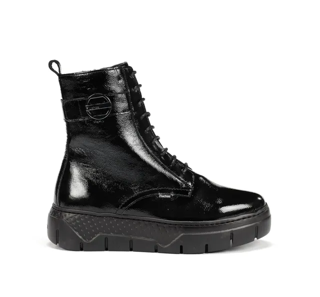Fluchos Ilia F2303 stivaletti donna nero con lacci
