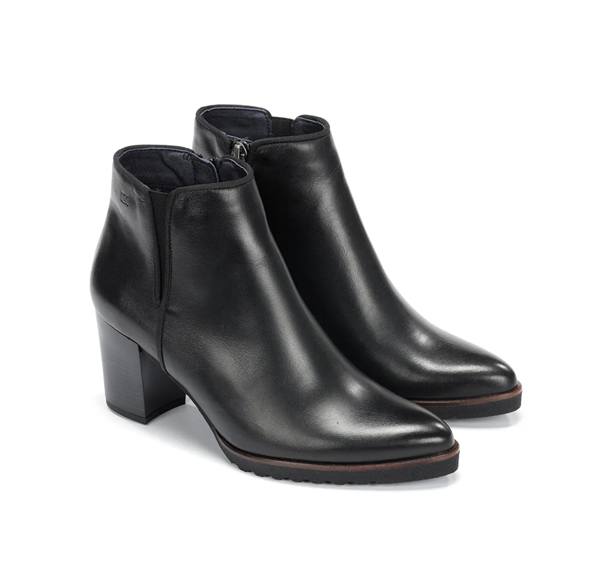 Fluchos Thais D7224 stivaletti donna neri tacco