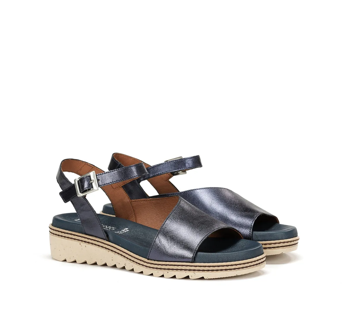 Fluchos Espe D8771 Sandali Donna Blu Velcro