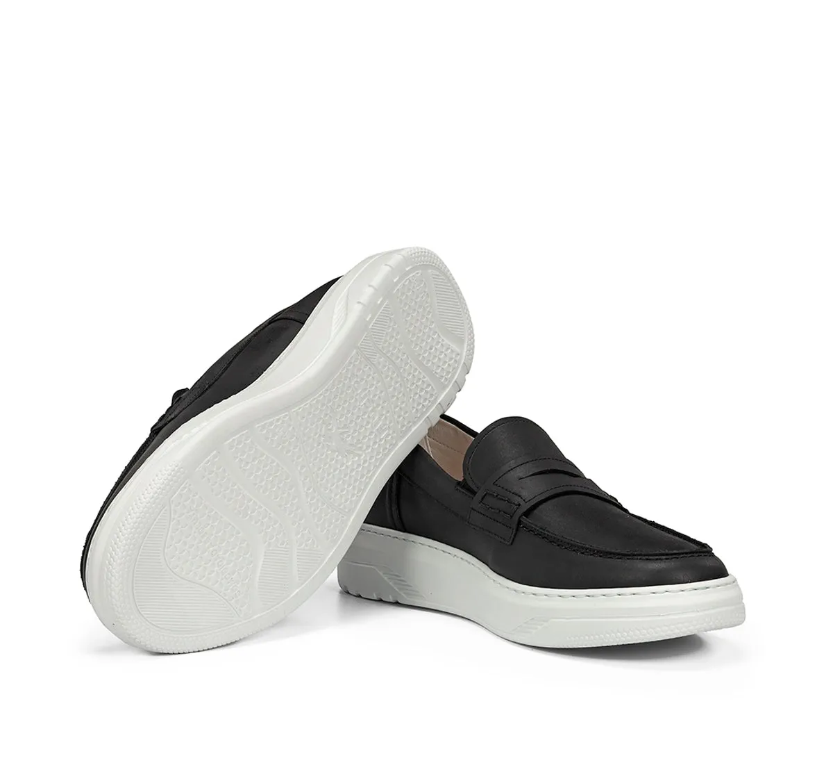 Fluchos Boston F2224 mocassino uomo nero leggero
