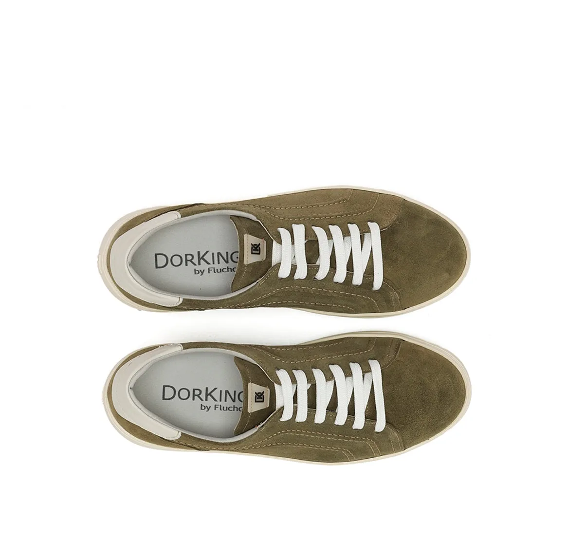 Dorking Yet D9646 sneakers donna verde pianta larga