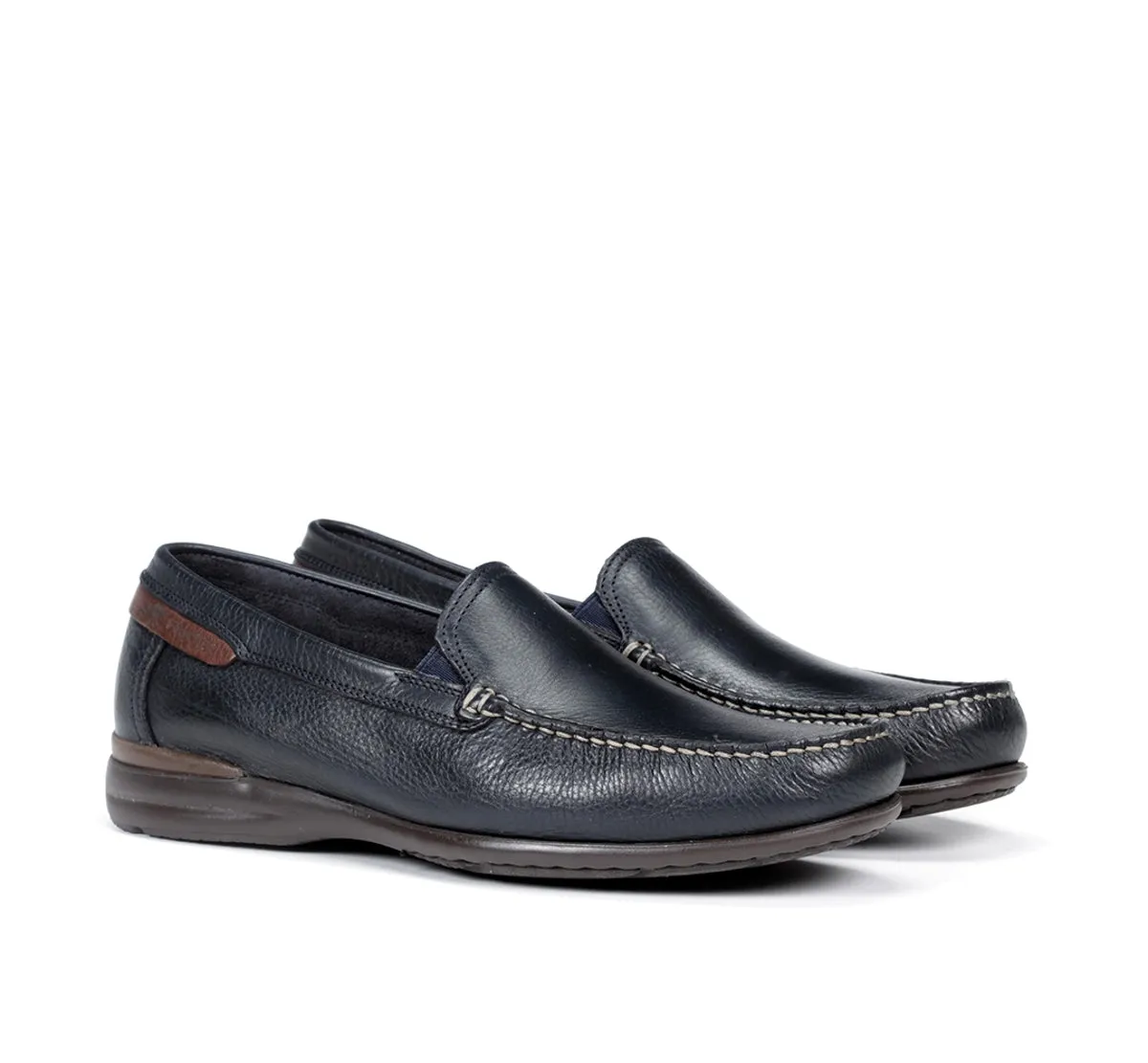 Fluchos Orion 8682 Mocassini Uomo Blu in Pelle