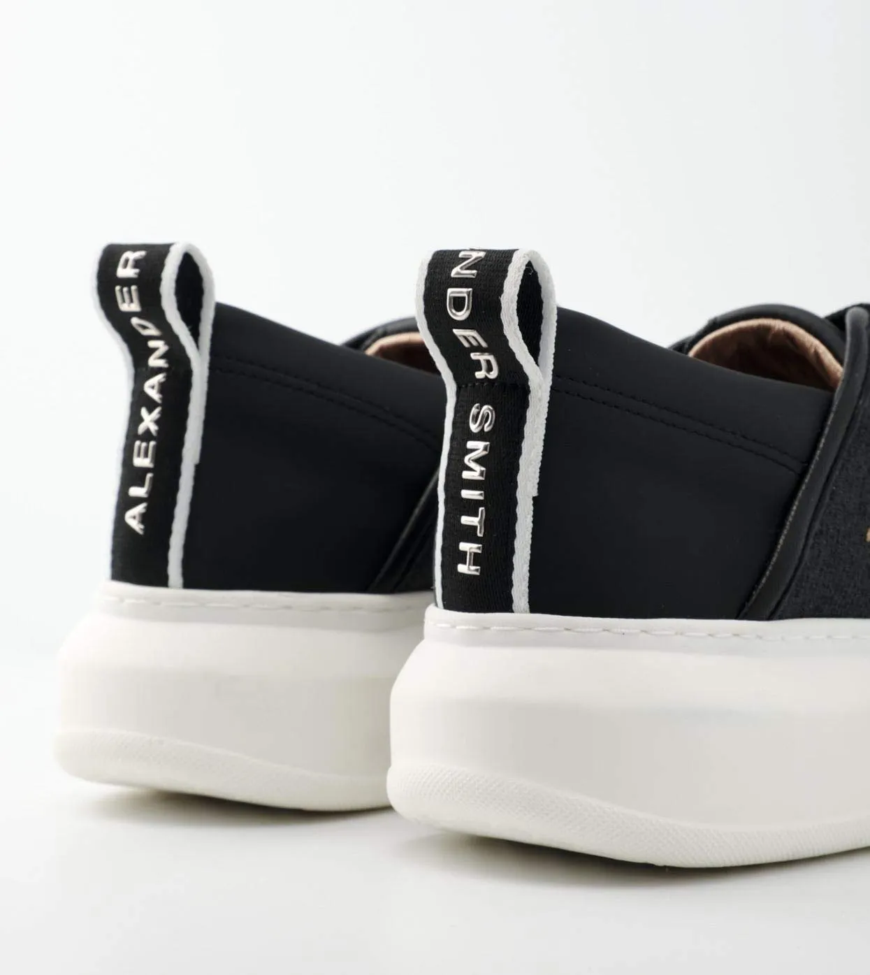 Alexander Smith Wembley Black sneakers donna pelle plateau