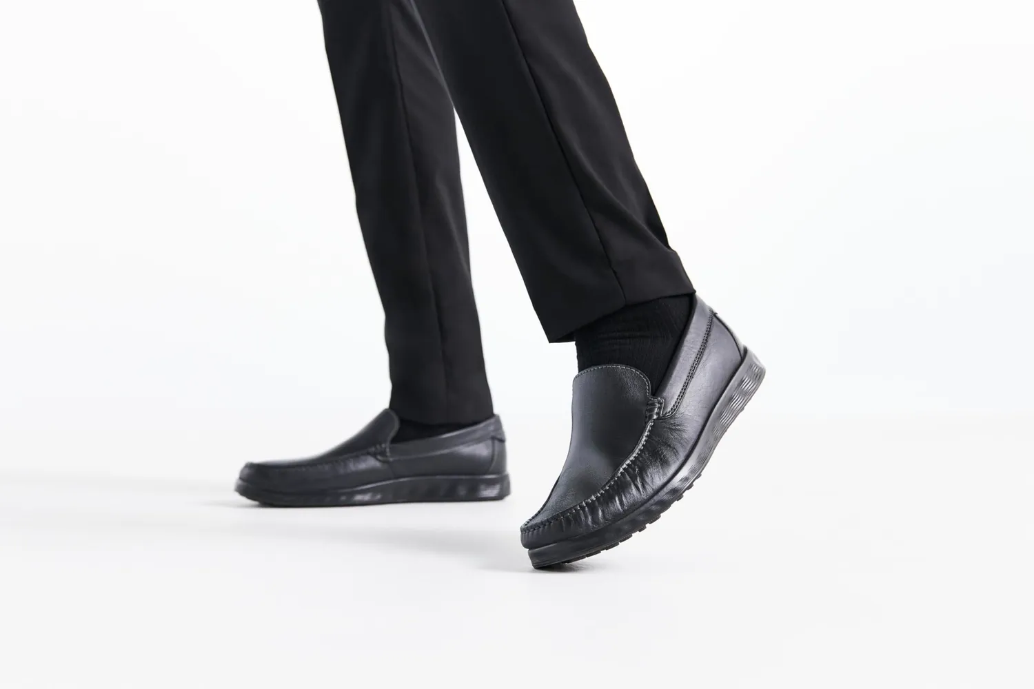 Ecco S-Lite Moc scarpe uomo pelle nero