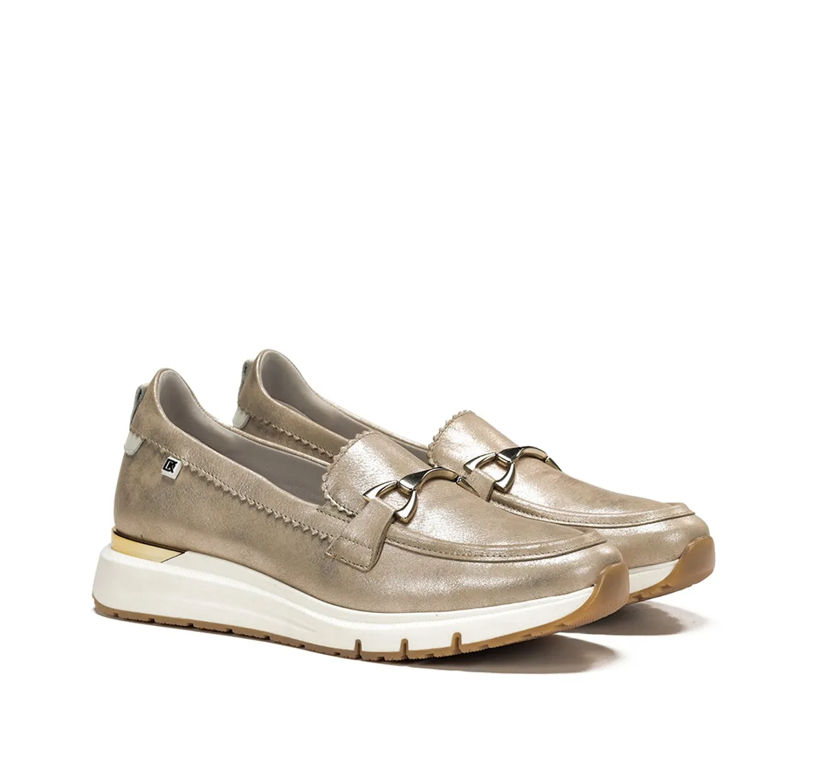 Dorking Serena D9047 Mocassino Donna Oro Sportivo