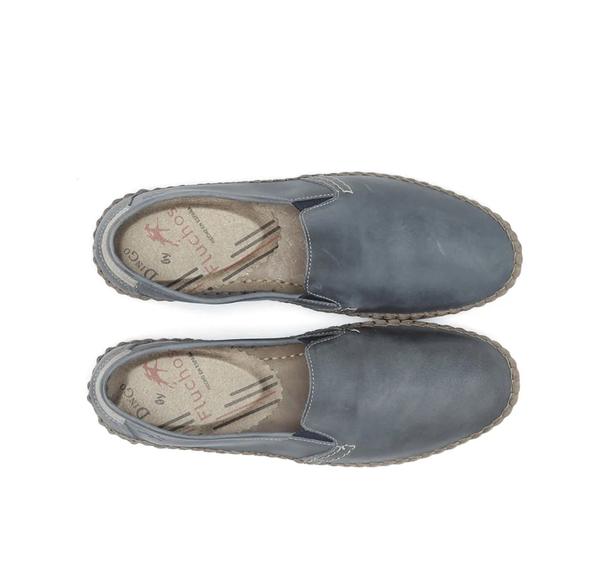 Fluchos Bahamas 8264 mocassino uomo blu senza lacci