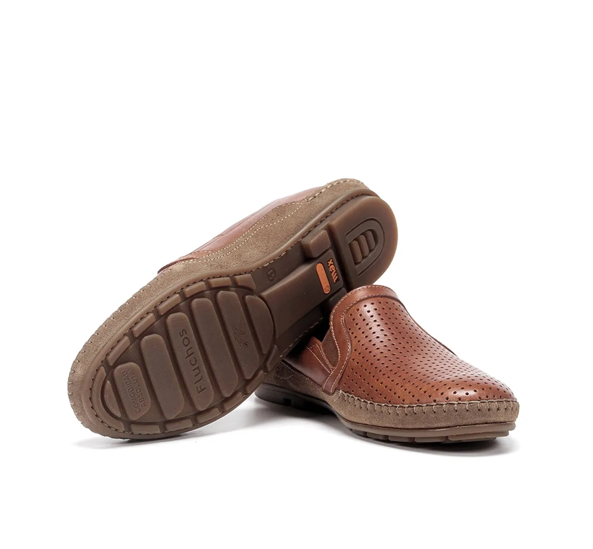 Fluchos Dorian F1177 mocassino uomo marrone casual