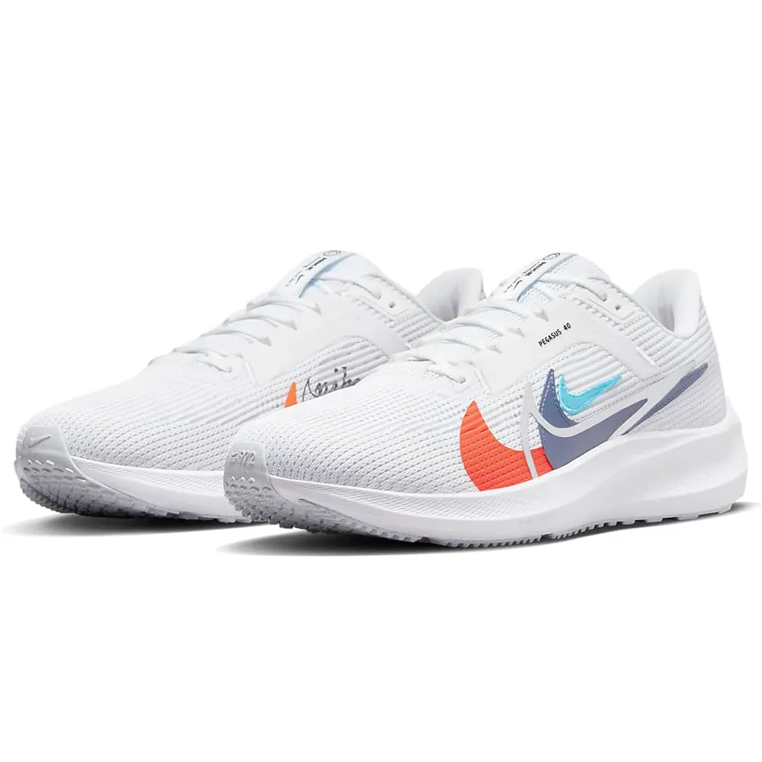 Nike Pegasus scarpe running uomo 44 EU bianche responsive