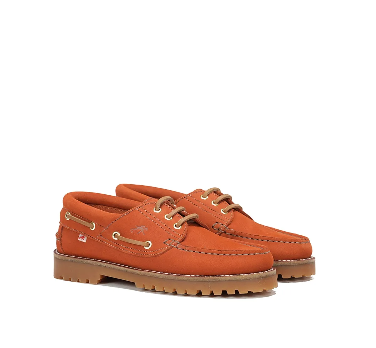 Fluchos Scott F0053 mocassini arancioni donna barca