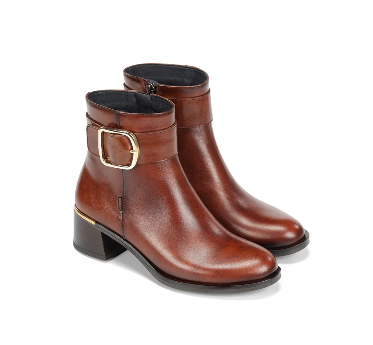 Dorking Kim D9603 stivaletto donna marrone tacco basso