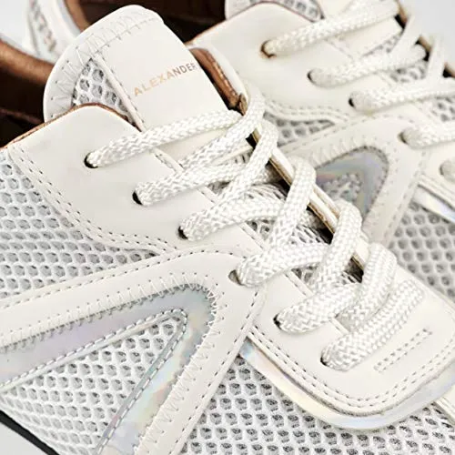 Alexander Smith Chelsea White sneakers donna rete glitter plateau