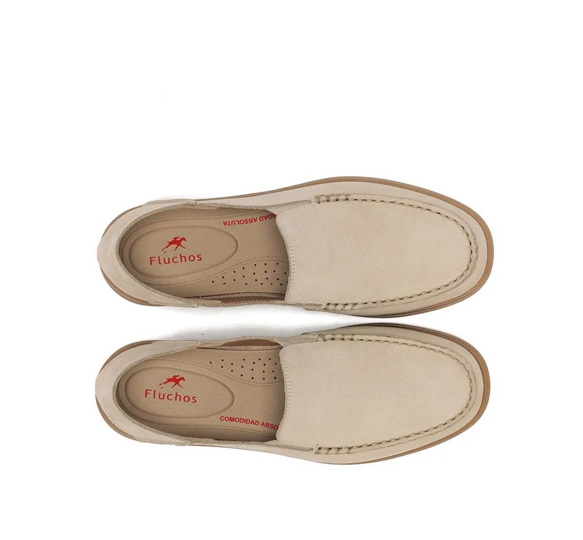 Fluchos TRIBAL F2193 mocassini uomo bianchi estivi