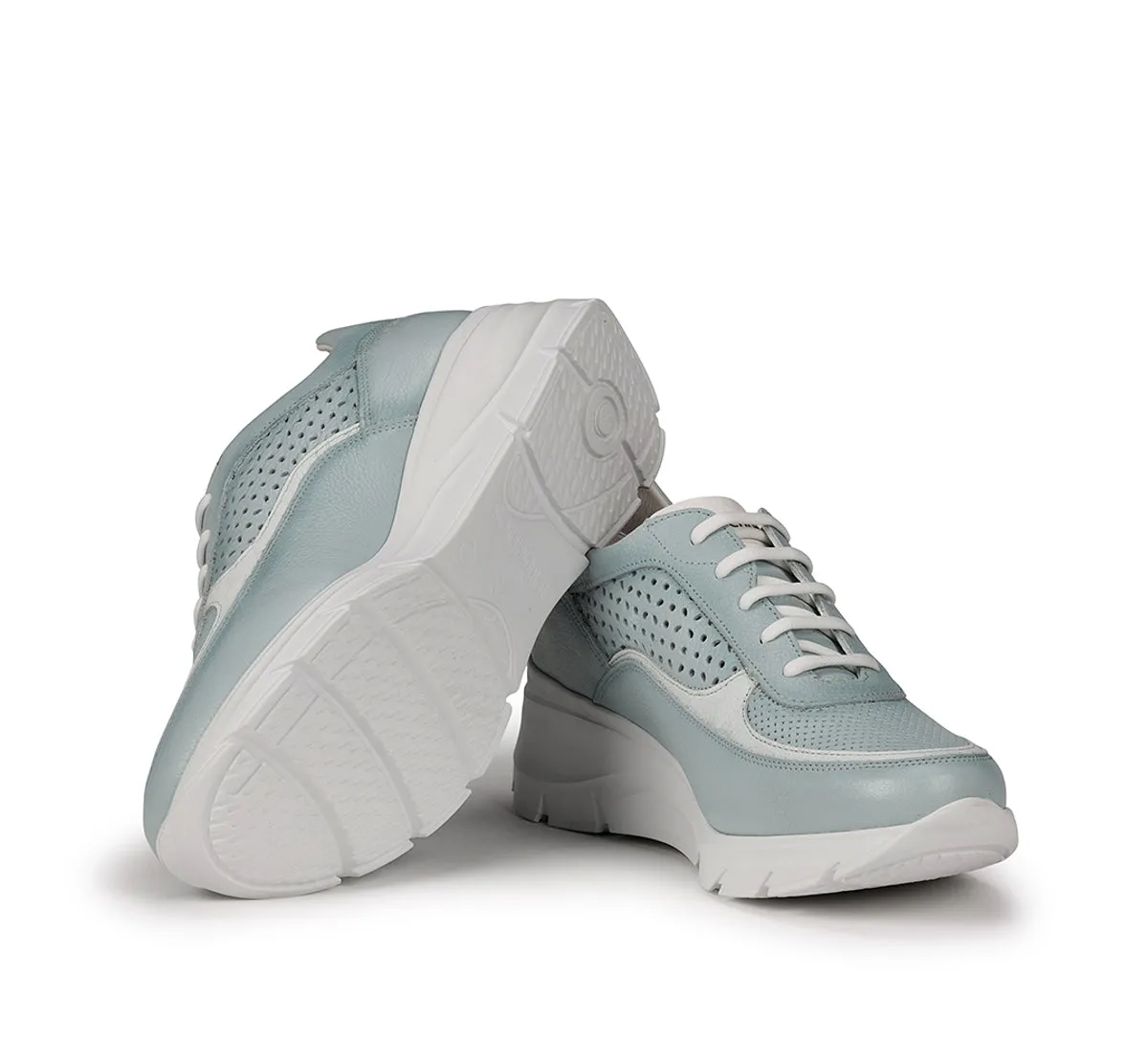 Fluchos Olas F1407 sneakers donna blu con zeppa