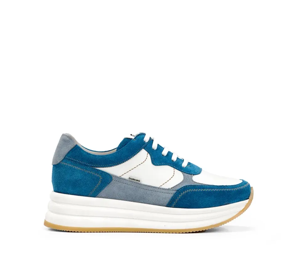 Fluchos Draz D9436 sneakers donna blu platform leggera