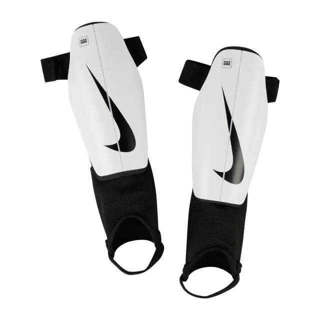 Nike Charge Guard parastinchi bimbi M bianco nero