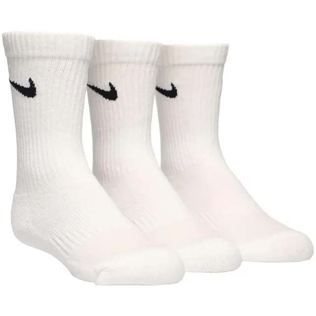 Nike Socks calze sportive unisex 3 paia cotone bianche