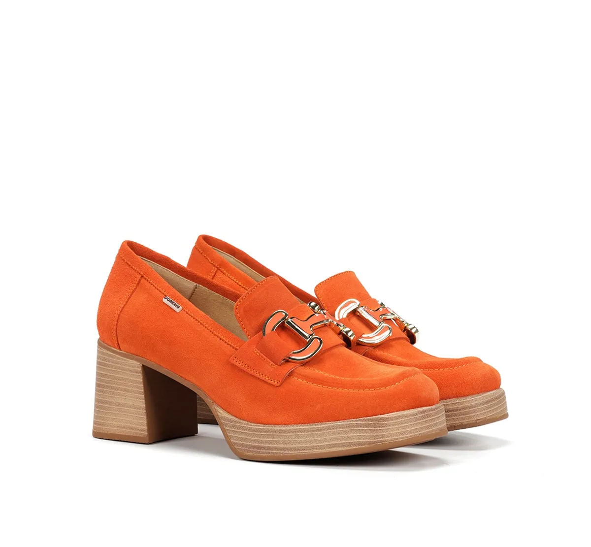Dorking Cristel D9232 mocassini donna arancioni plateau