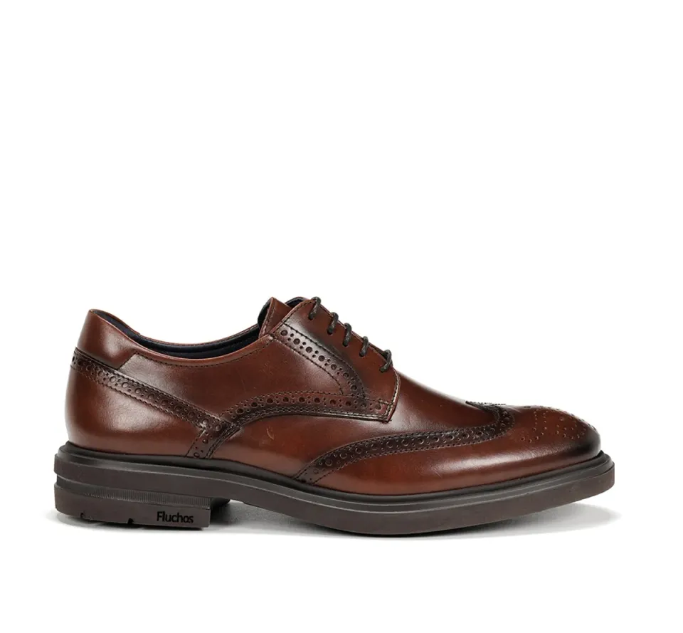 Fluchos Belgas F0628 scarpe marroni uomo leggere