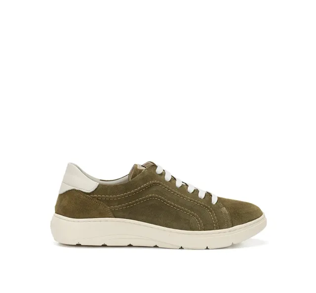 Dorking Yet D9646 sneakers donna verde pianta larga