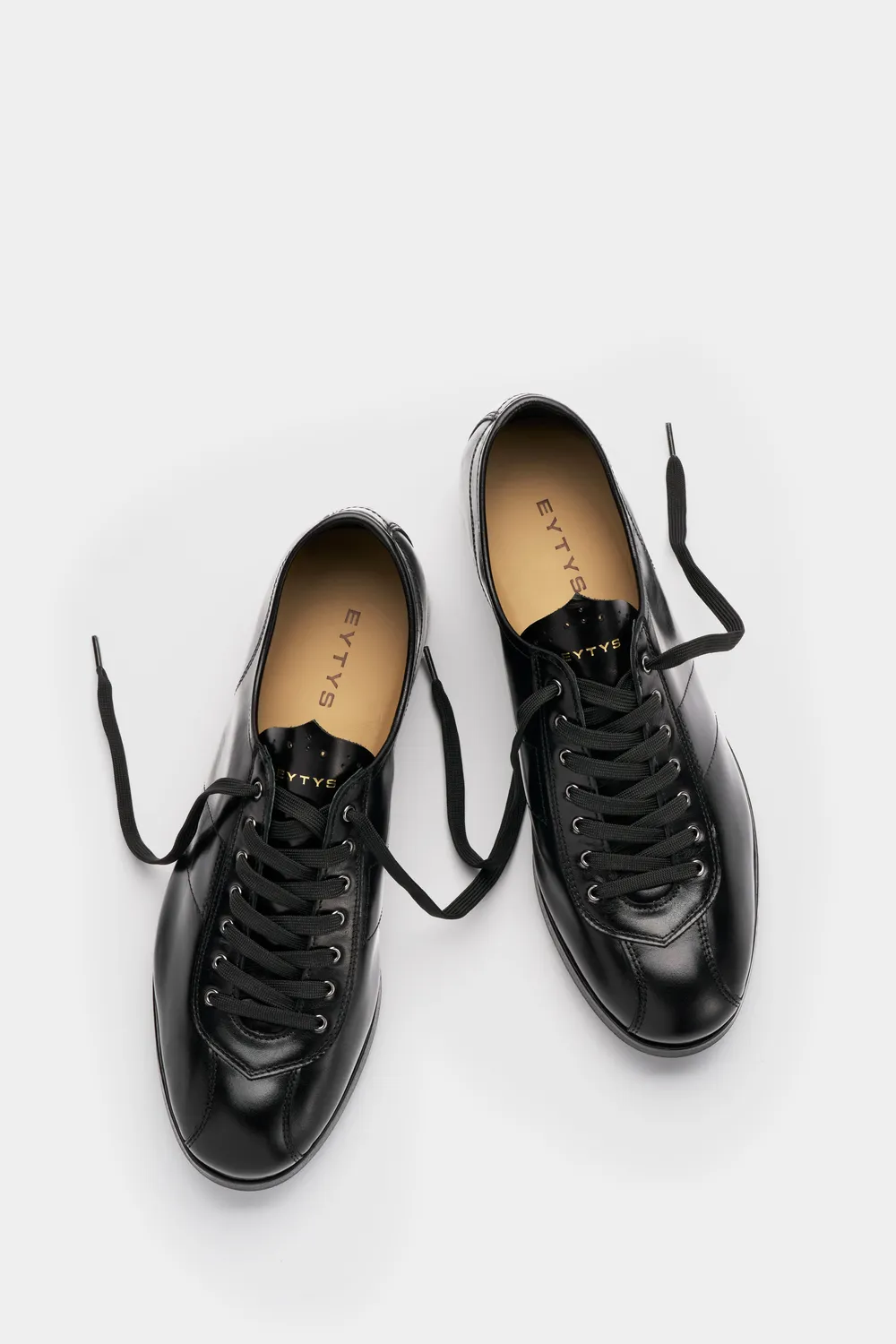 Eytys Victory scarpe eleganti pelle nera stringate