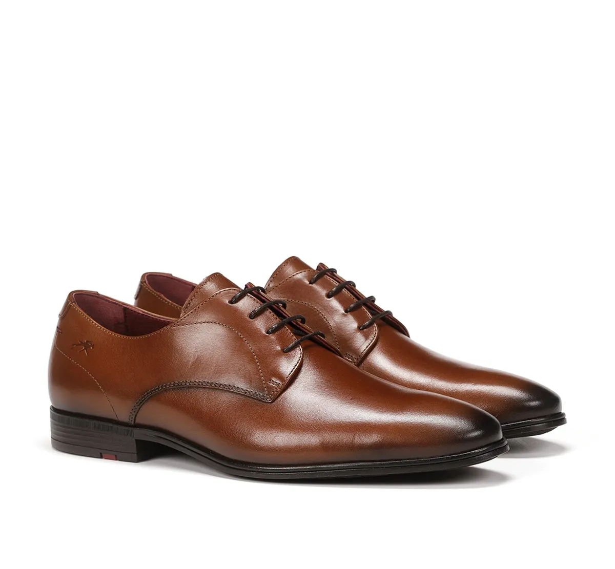 Fluchos Adam F0842 scarpe stringate uomo marroni pelle