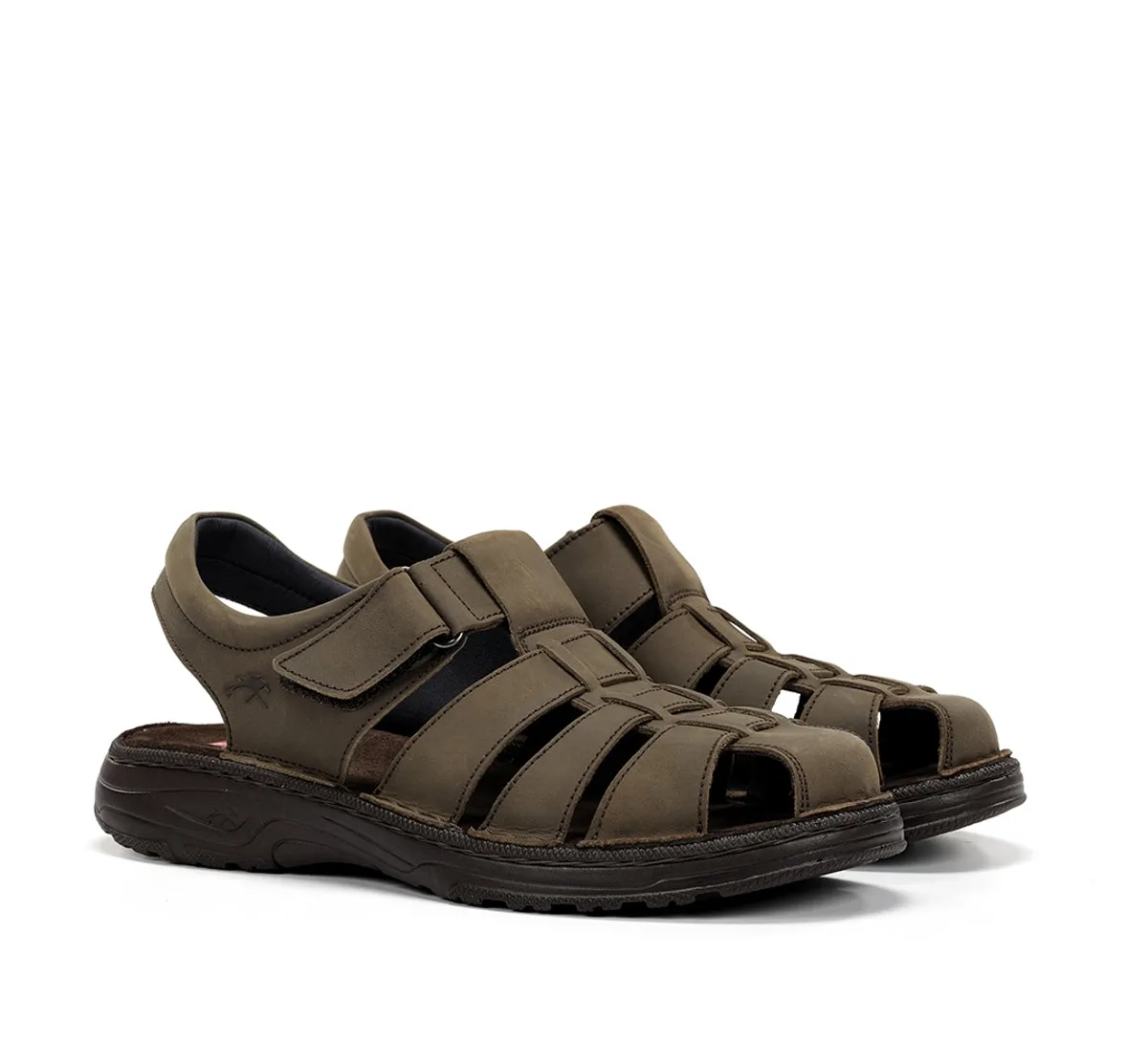 Fluchos Azores F2198 sandali uomo verde velcro