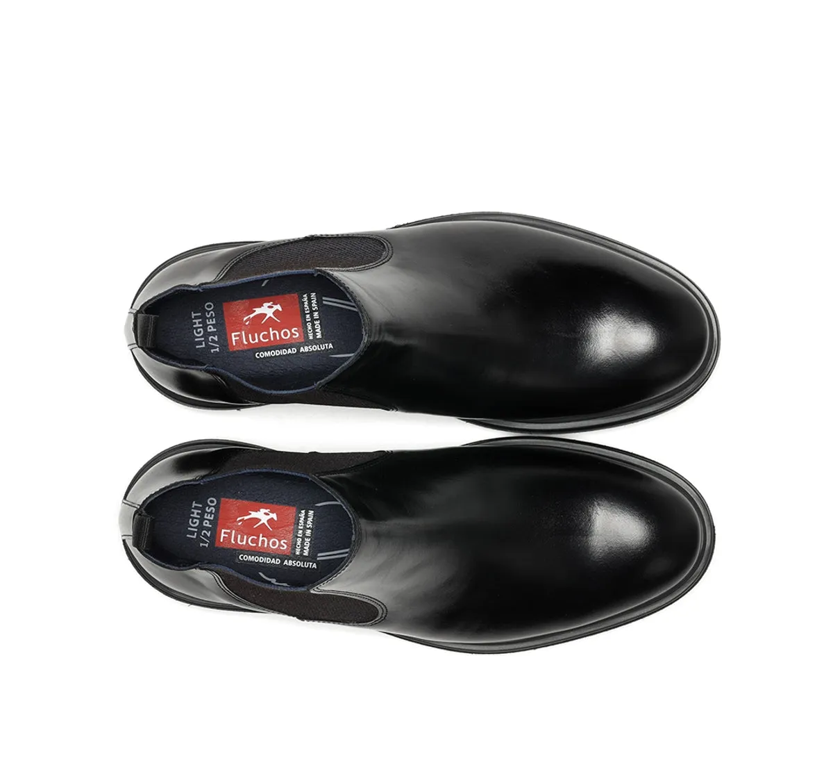 Fluchos Belgas F0770 stivaletti neri eleganti uomo