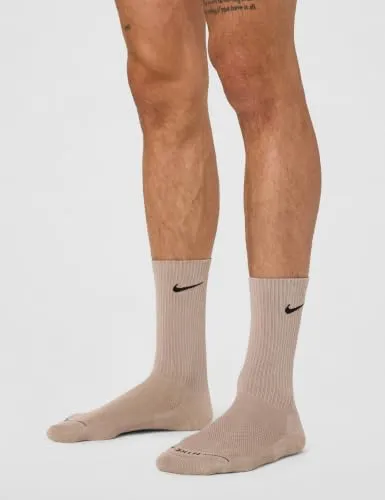 Nike Elevated Crew calzini 3 paia L marroni cotone