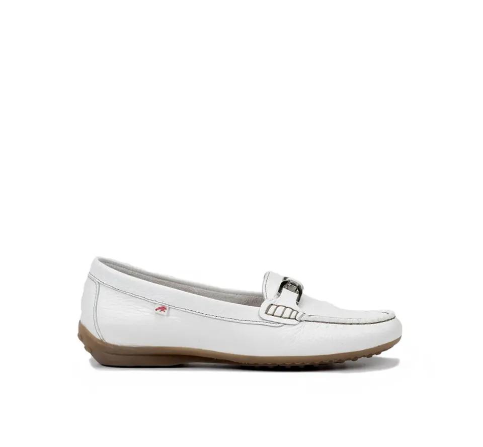 Fluchos Bruni F0804 mocassino donna bianco pelle