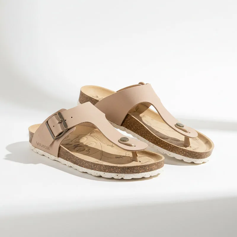 Suecos Viky Soft sandali donna taupe ergonomici